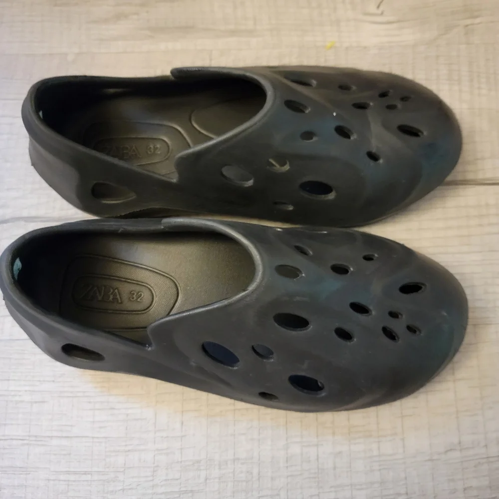 Zara Kids Black Moccasins